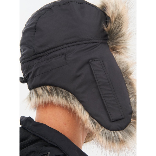 Шапка-ушанка Huntsman Евро (с маской) чёрный, Енот