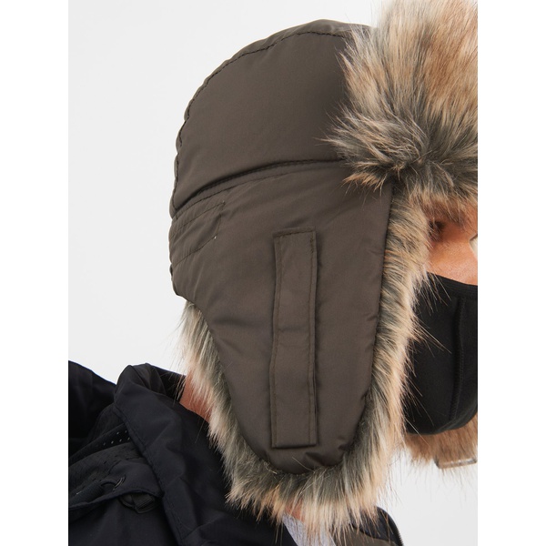 Шапка-ушанка Huntsman Евро (с маской) хаки, Енот