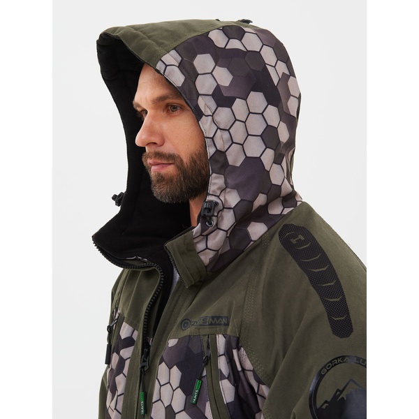 Костюм демисезонный Huntsman Горка Люкс хаки/кмф 002, тк. Исландия/Алова