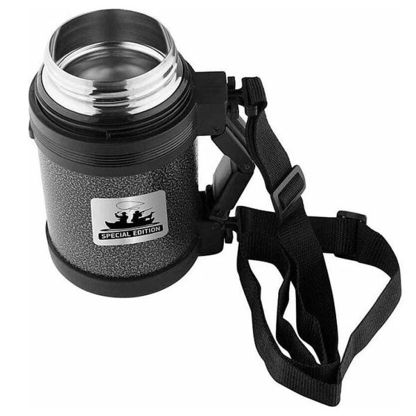 Термос универсальный (для еды и напитков) Thermocafe Hammp-800-F&H Серый, 0,8