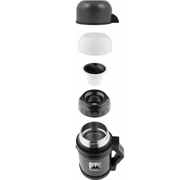 Термос универсальный (для еды и напитков) Thermocafe Hammp-800-F&H Серый, 0,8