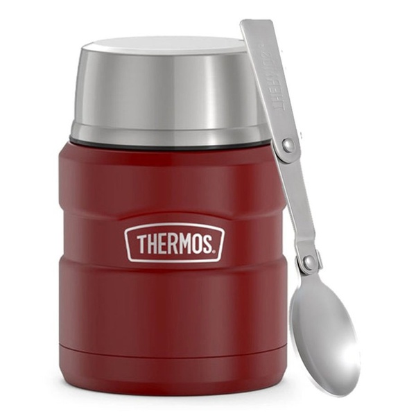 Термос для еды Thermos с ложкой SK3000 MRR Красный, 0,47 л