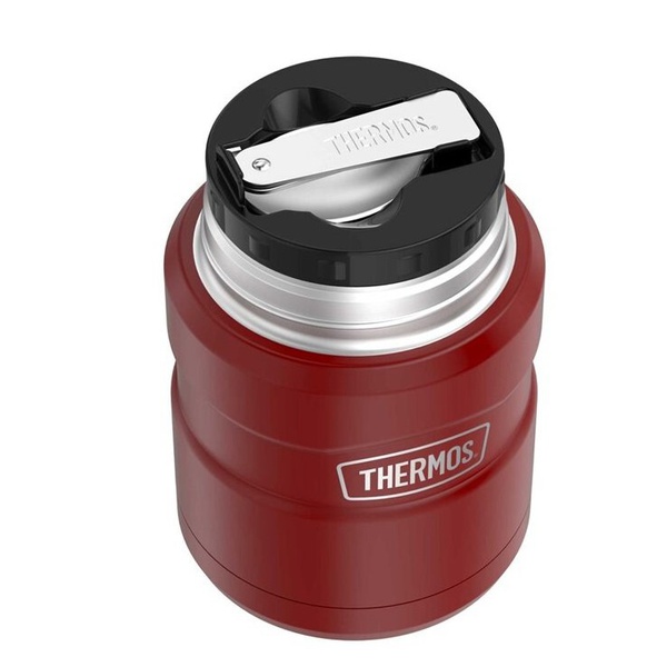 Термос для еды Thermos с ложкой SK3000 MRR Красный, 0,47 л