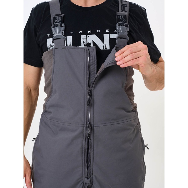 Костюм зимний Тритон Strong Pro -15 (с полукомбинезоном) серо-чёрный