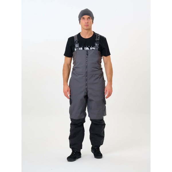 Костюм зимний Тритон Strong Pro -15 (с полукомбинезоном) серо-чёрный