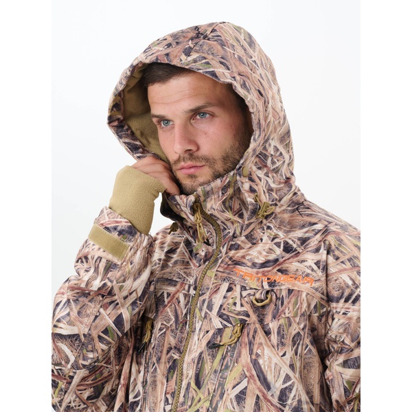 Костюм зимний Тритон Kraft Pro -15 (с полукомбинезоном) Камыш