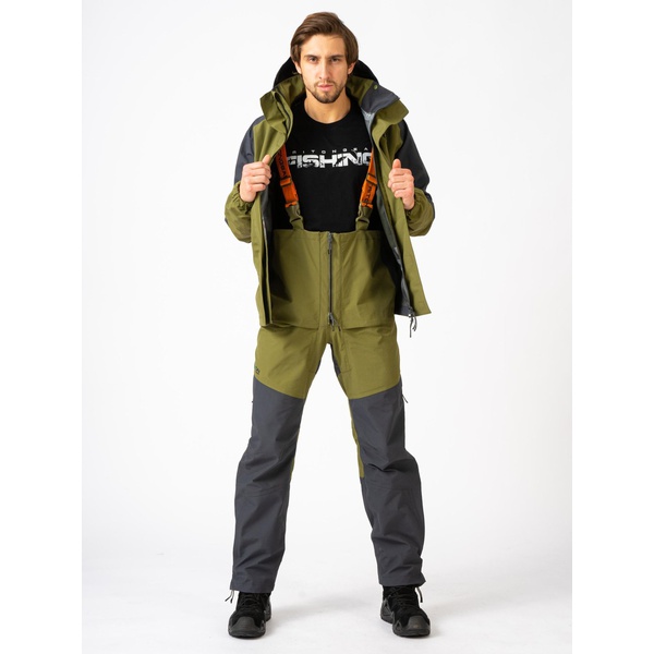 Костюм летний Тритон Pro Angler (Таслан) хаки/серый