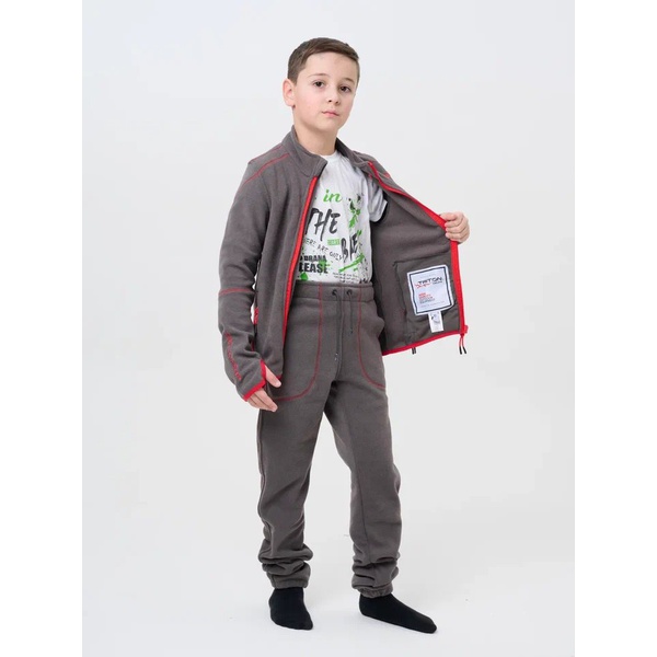 Костюм детский Тритон Rich (флис) серый