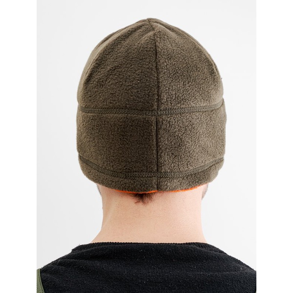 Шапка Crodis (флис, двусторонняя) Хаки/оранжевый