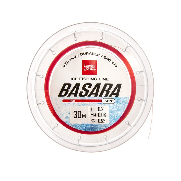Леска Lucky John Basara Red (30 м) 0.08 мм