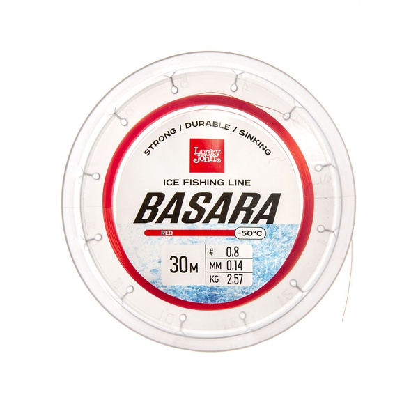 Леска Lucky John Basara Red (30 м) 0.14 мм