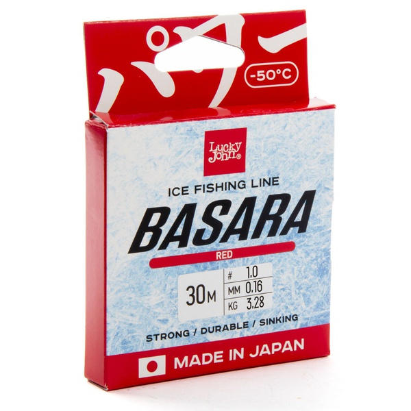 Леска Lucky John Basara Red (30 м) 0.16 мм