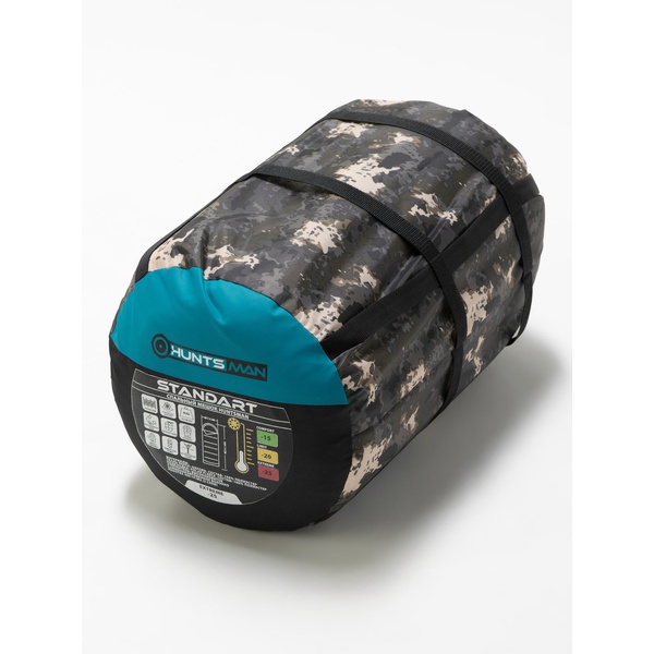 Спальный мешок Huntsman Standart КМФ, тк. Оксфорд, -20°С