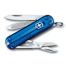 Нож-брелок Victorinox Classic Midnite Manager синий полупрозрачный