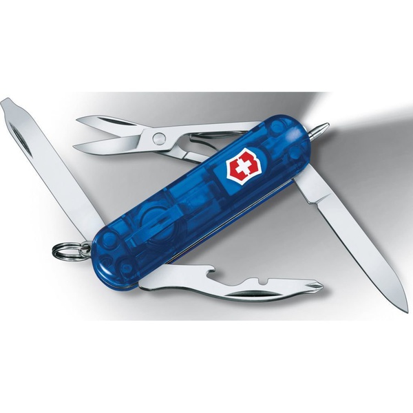 Нож-брелок Victorinox Classic Midnite Manager синий полупрозрачный