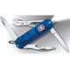 Нож-брелок Victorinox Classic Midnite Manager синий полупрозрачный. Фото 2