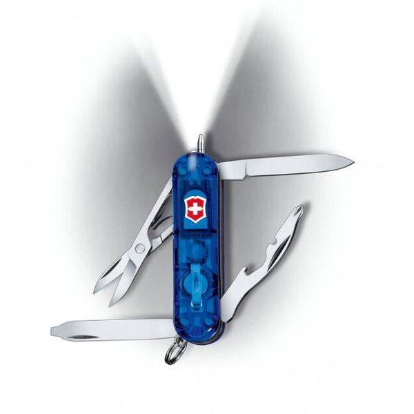 Нож-брелок Victorinox Classic Midnite Manager синий полупрозрачный
