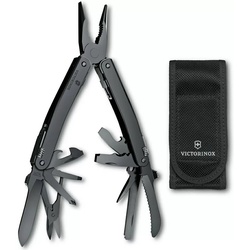 Мультитул Victorinox SwissTool Spirit MXBS, 105 мм, нейлоновый чехол, Чёрный, 24 функций