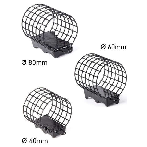 Набор металлических фидерных кормушек FC M1 Большая Кормоёмкость (40 г/60 г/80 г) 3шт