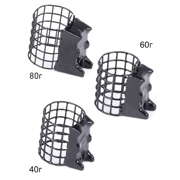 Набор металлических фидерных кормушек FC M1 Точный заброс (40 г/60 г/80 г) 3шт