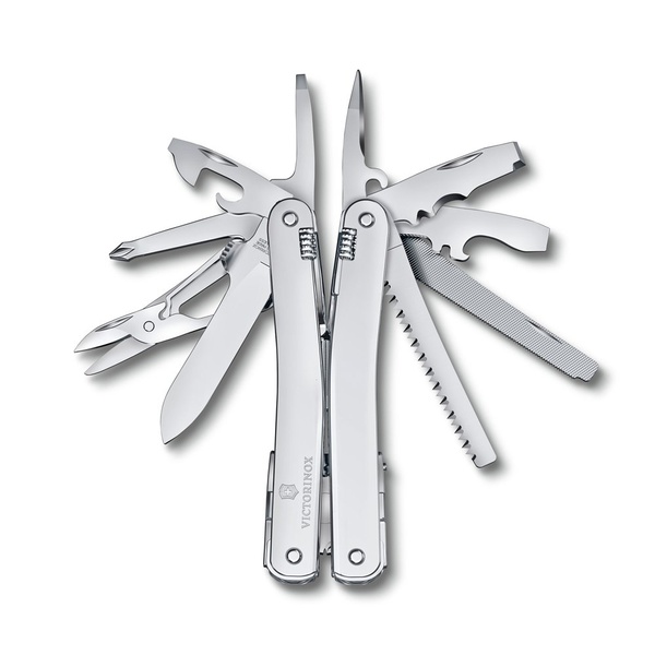 Мультитул Victorinox SwissTool Spirit MX, 105 мм, нейлоновый чехол, Серебристый, 24 функции