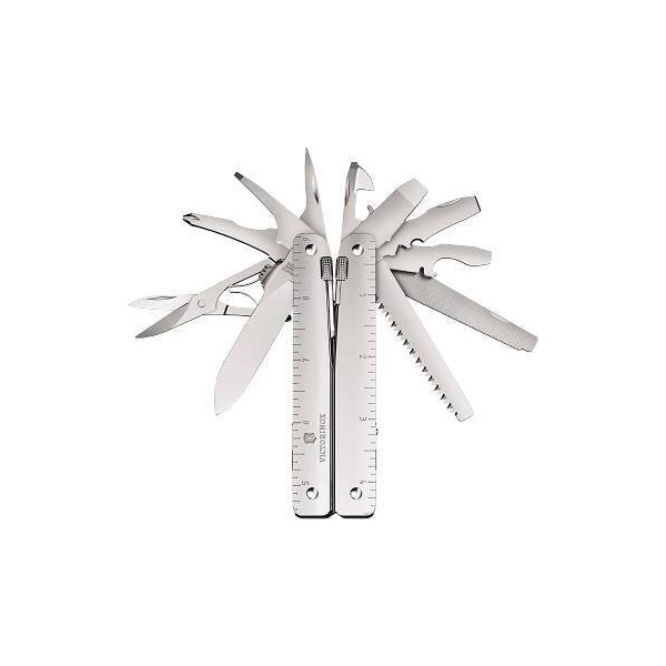 Мультитул Victorinox SwissTool Spirit MX, 115 мм, нейлоновый чехол, Серебристый, 25 функций