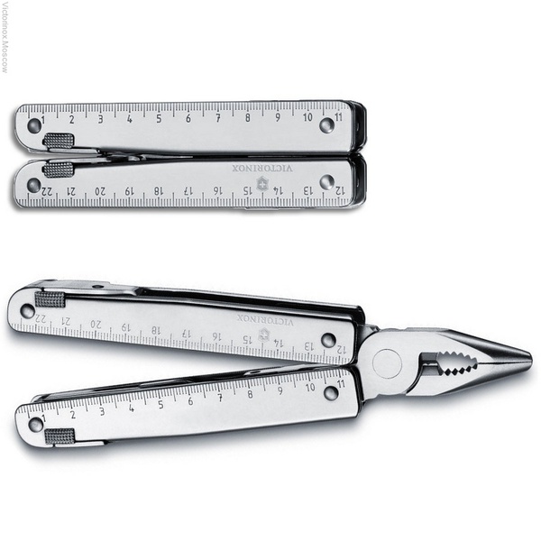 Мультитул Victorinox SwissTool X Plus Ratchet, 115 мм, нейлоновый чехол, Серебристый, 38 функций
