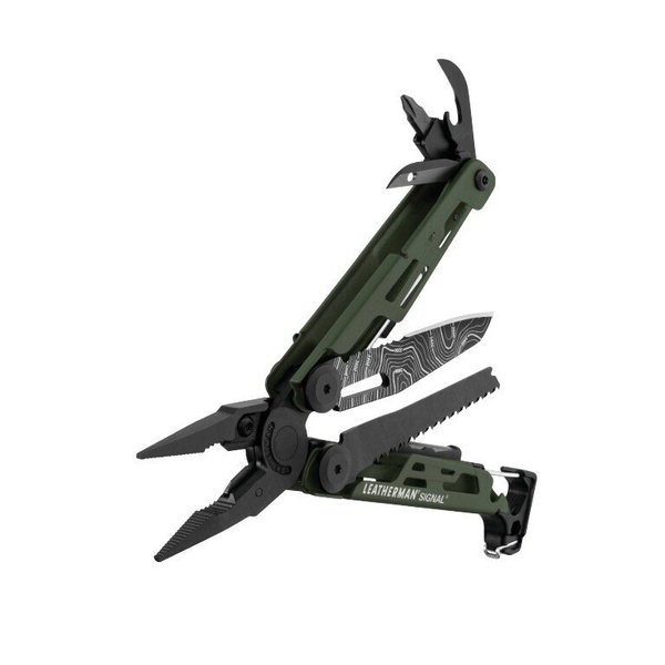 Мультитул Leatherman Signal (19 функц., нейлон. чехол) Зелёный