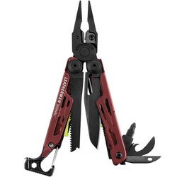 Мультитул Leatherman Signal (19 функц., нейлон. чехол) Бордовый