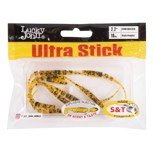 Слаги съедобные искусственные LJ Pro Series Ultra Stick 2,2in (5,6 см/10 шт) PA19