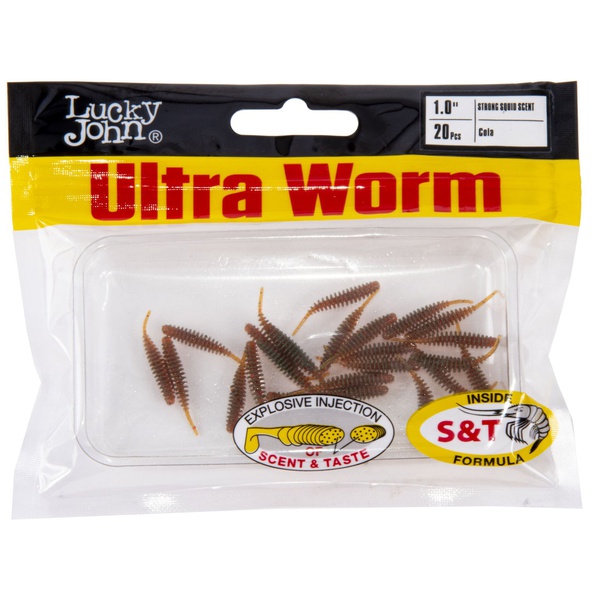 Слаги съедобные искусственные LJ Pro Series Ultraworm 1,0in (2.5 см/20 шт) PA16