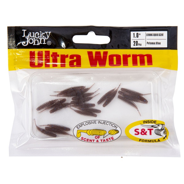 Слаги съедобные искусственные LJ Pro Series Ultraworm 1,0in (2.5 см/20 шт) S19