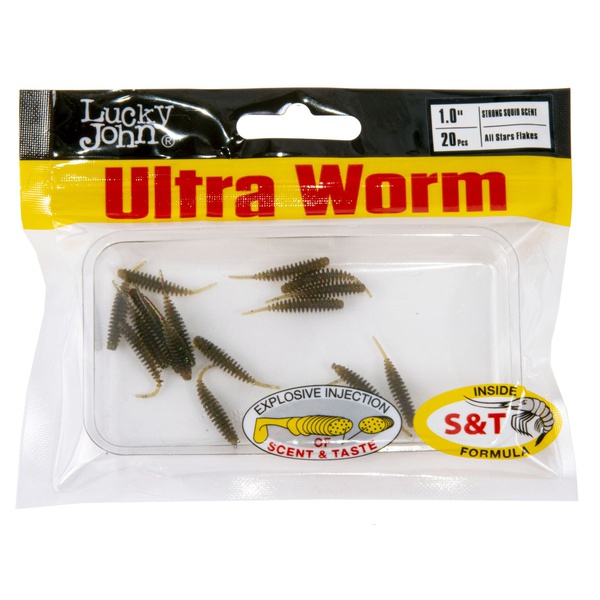 Слаги съедобные искусственные LJ Pro Series Ultraworm 1,0in (2.5 см/20 шт) S21