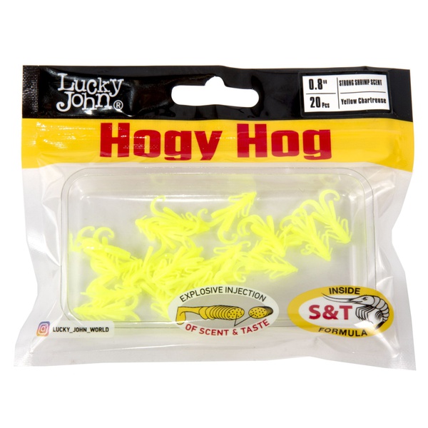 Твистеры съедоб. искусст. LJ Pro Series Hogy Hog 0,8in (2 см/20 шт) S88