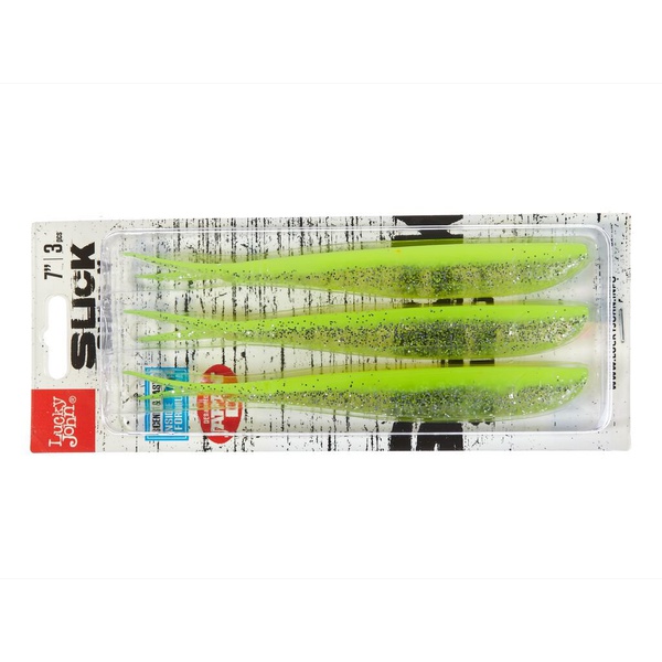 Слаги Lucky John 3D Series Slick Shad-V 7.0in (17,8 см/3шт) 008