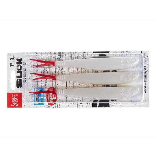 Слаги Lucky John 3D Series Slick Shad-V 7.0in (17,8 см/3шт) 009