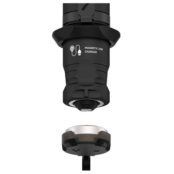 Фонарь светодиодный тактический Armytek Viking Pro Magnet USB (2200 лм, холодный свет, аккумулятор)