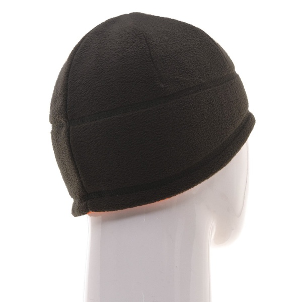 Шапка Huntsman двусторонняя (флис) черный/оранжевый