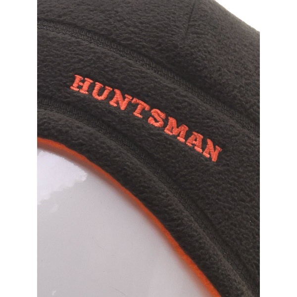 Шапка Huntsman двусторонняя (флис) черный/оранжевый