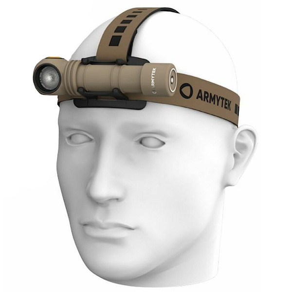 Мультифонарь светодиодный Armytek Wizard C2 Pro Max Magnet Sand USB+18650 (4000лм, холодный свет, аккумулятор)