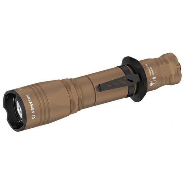 Фонарь тактический ArmyTek Dobermann Pro Magnet USB (1400 лм, теп. свет, аккумулятор) Sand