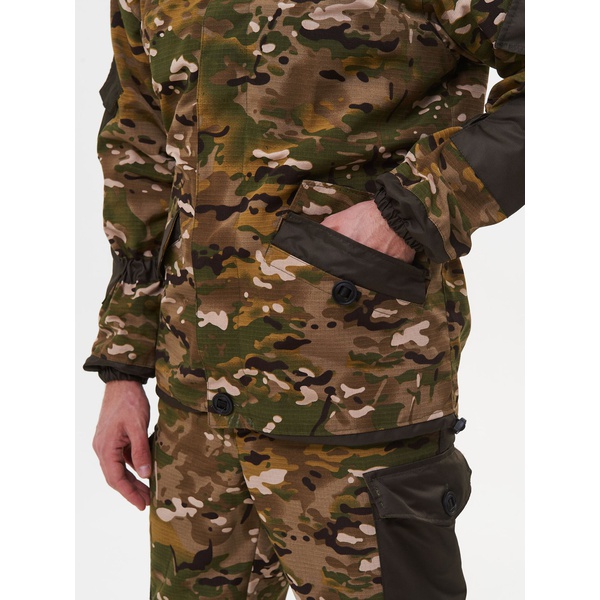 Костюм Huntsman Горка-3, демисезонный мультикам/хаки, combo тк. смесовая рипстоп/cat's eye