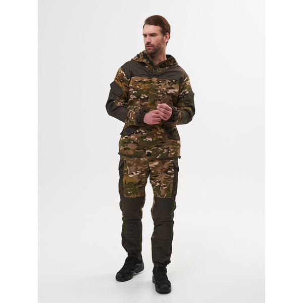 Костюм Huntsman Горка-3, демисезонный мультикам/хаки, combo тк. смесовая рипстоп/cat's eye