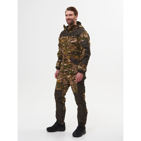 Костюм Huntsman Горка-3, демисезонный мультикам/хаки, combo тк. смесовая рипстоп/cat's eye