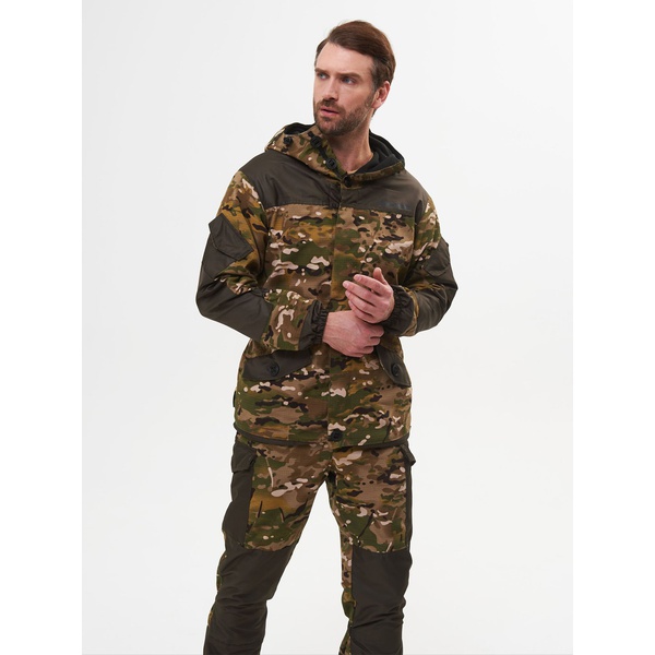 Костюм Huntsman Горка-3, демисезонный мультикам/хаки, combo тк. смесовая рипстоп/cat's eye