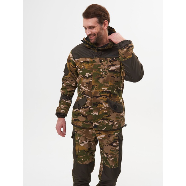 Костюм Huntsman Горка-3, демисезонный мультикам/хаки, combo тк. смесовая рипстоп/cat's eye