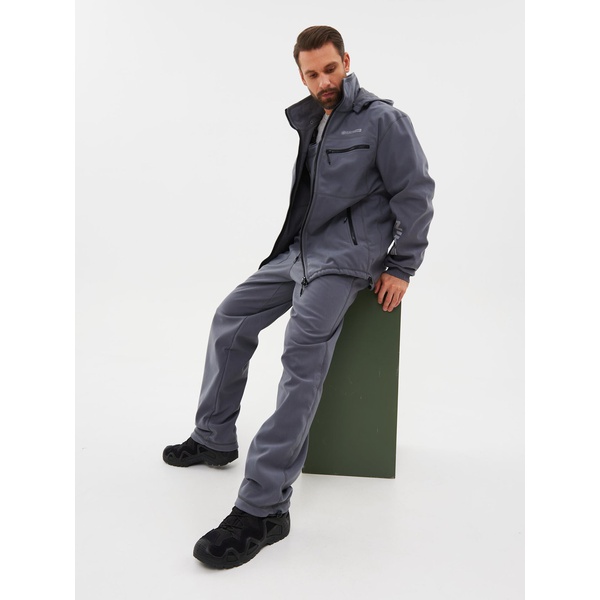 Костюм демисезонный Huntsman Никс Люкс (Alova Windblock) серый