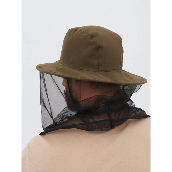 Панама-накомарник Huntsman Антигнус с кольцом (тк. смесовая) хаки