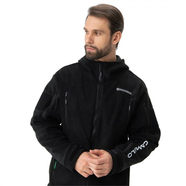 Куртка Huntsman Камелот чёрный, тк. Polar Fleece