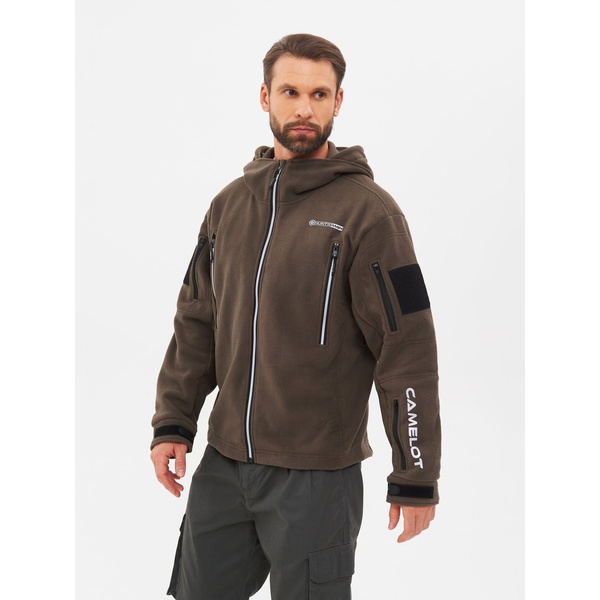 Куртка Huntsman Камелот хаки, тк. Polar Fleece